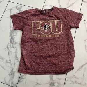 Russell Athletic Red Short Sleeve Tee with Classic Crew Neck FSU Seminoles